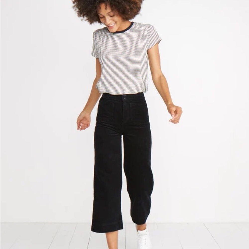 Marine Layer Tally Pants | Corduroy, Wide Leg, and Cropped